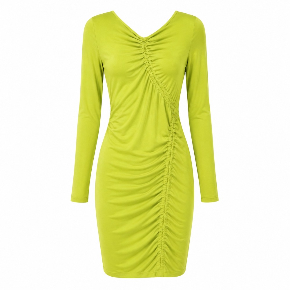 NWT The Drop Dopamine Dressing Ruched Bodycon Midi Dress Sz Medium Club Baddie